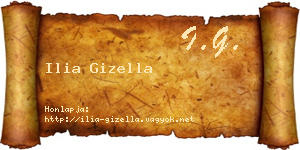 Ilia Gizella névjegykártya