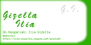 gizella ilia business card